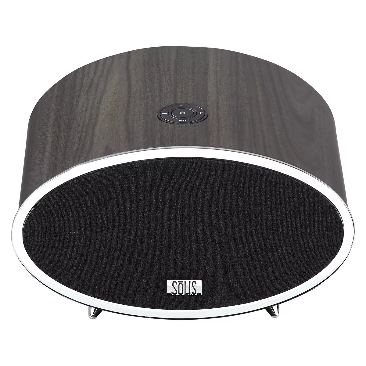SOLIS Bluetooth/Wi-Fi Stereo Smart Speaker with Chromecast built-in - Dark Brown Wood (SO-6000)