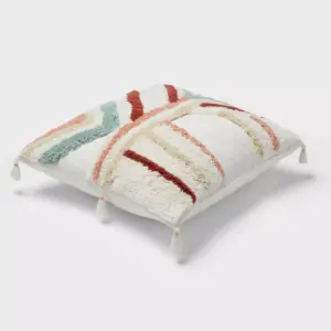 Square Textured Throw Pillow Cream - Opalhouse™