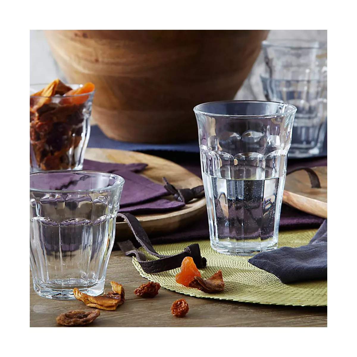Duralex 17.625oz Picardie Glasses - 18 Piece Set