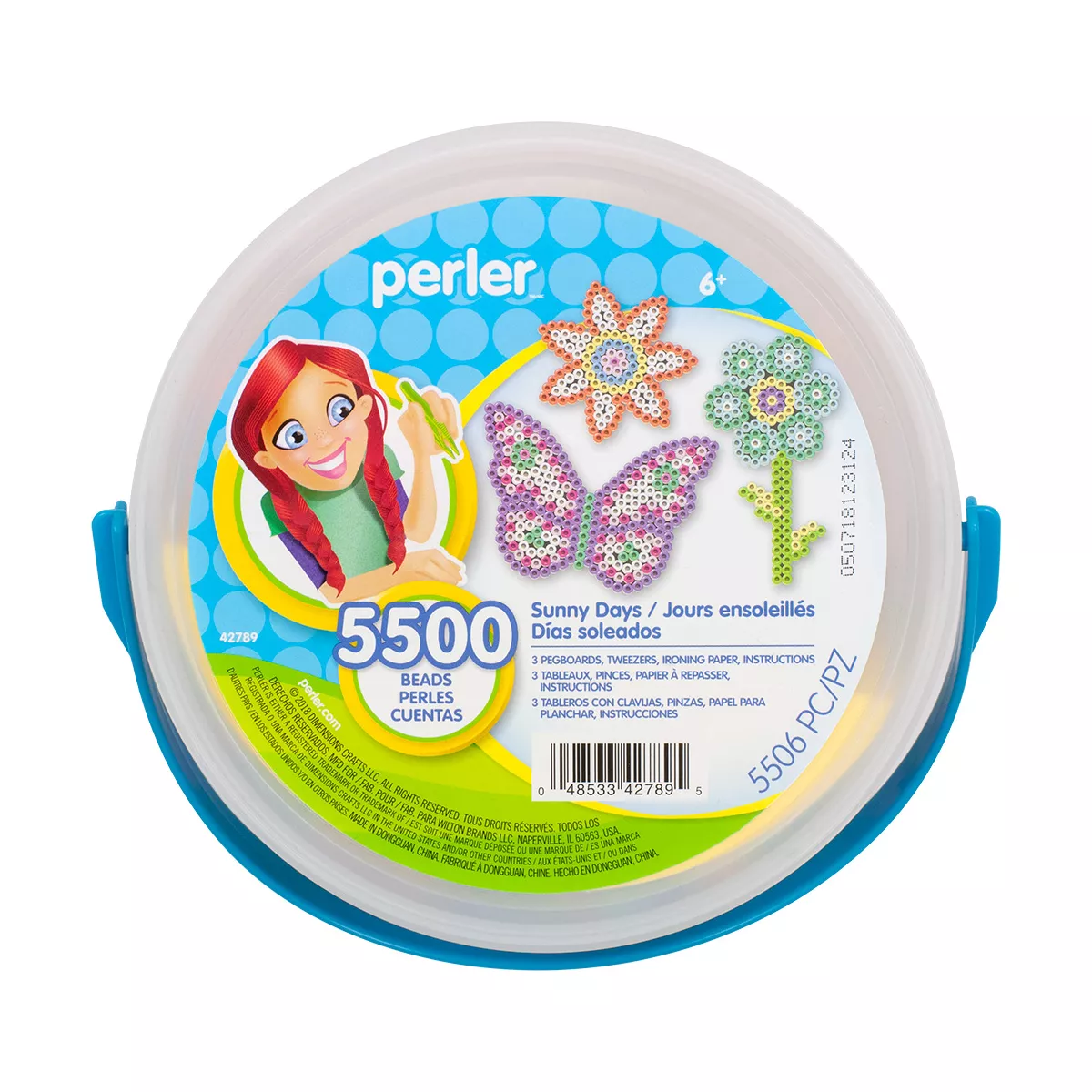 Perler Sunny Days 5500ct Beads Activity Bucket