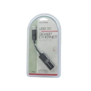 Monoprice USB 3.0 to Gigabit Ethernet Adapter, 1000 Mbps Gigabit Ethernet Speeds, Compatible With 10/100 Mbps Connections