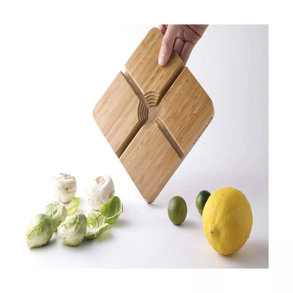 Cookduo Veggie Gripper / Round Vegetable Cutting Board