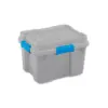 Sterilite 20gal Gasket Tote Gray with Blue Latches