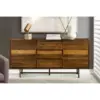 Superb Rustic Oak Buffet Cabinet Brown - Armen Living