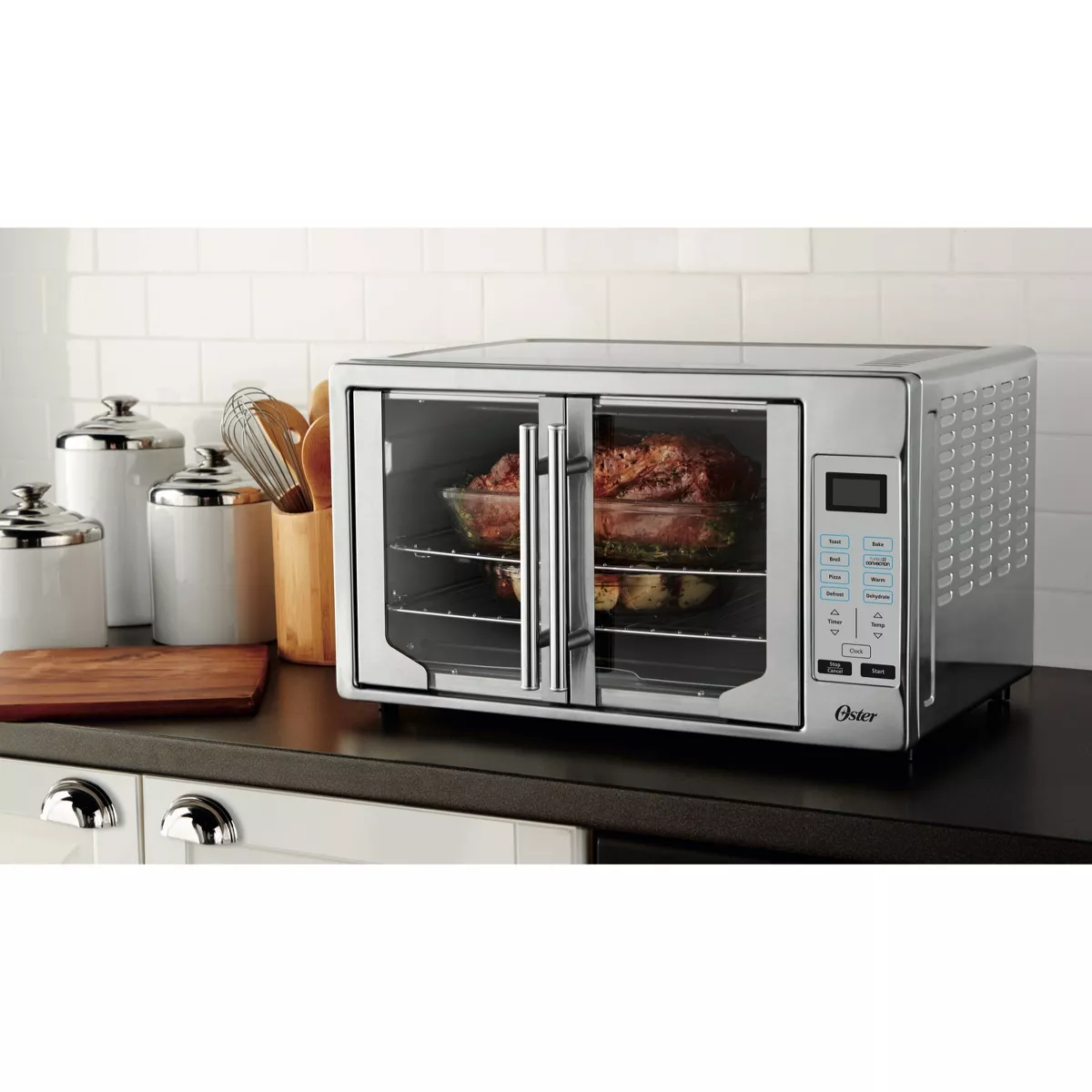 Oster French Door Digital Toaster Oven - Silver