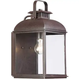 John Timberland Rustic Outdoor Wall Light Fixture Rust 13
