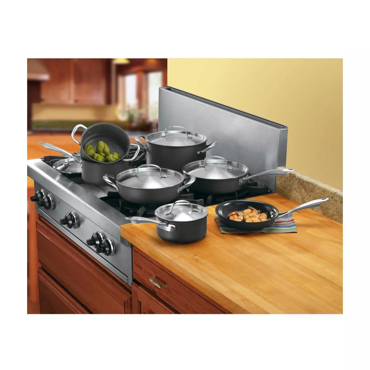 Cuisinart GreenGourmet 12pc Hard Anodized Cookware Set - GG-12