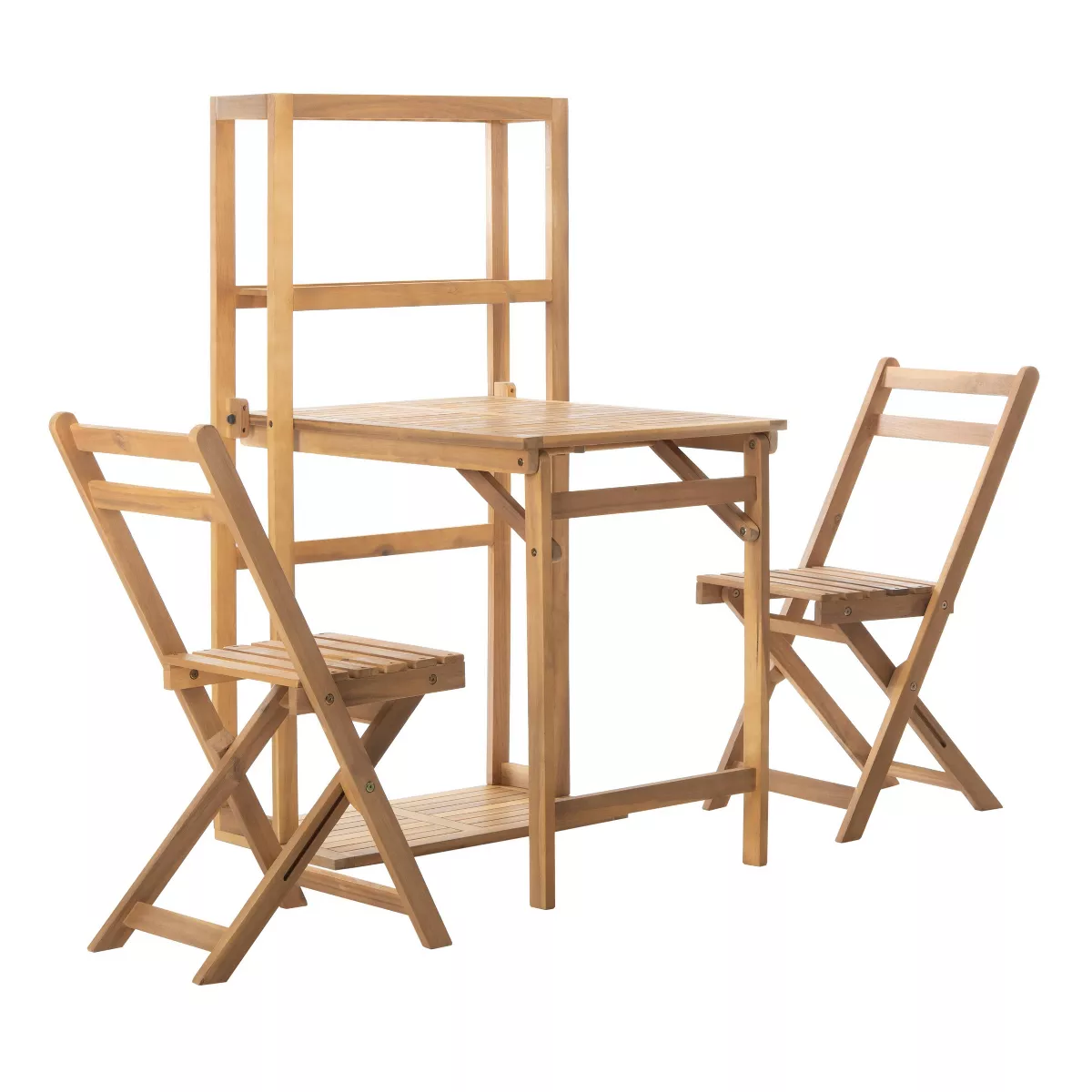 Griffen 3pc Balcony Dining Cabinet Set - Natural - Safavieh