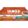 Iams Perfect Portions Grain Free Paté Chicken & Tuna Recipes Premium Wet Cat Food - 2.6oz/12ct Variety Pack