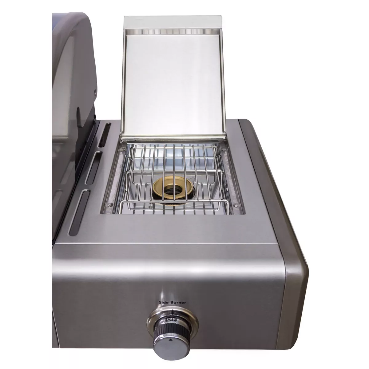 Kenmore Elite 4-Burner Outdoor Gas BBQ Grill with Side Burner PG-40415S0LC Gun Metal
