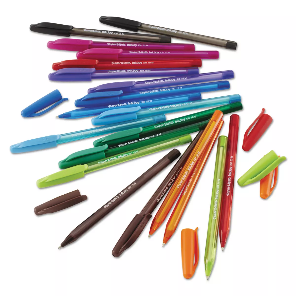 Paper Mate InkJoy 100 Ballpoint Stick Pen 1mm Black 48/Box 1951377