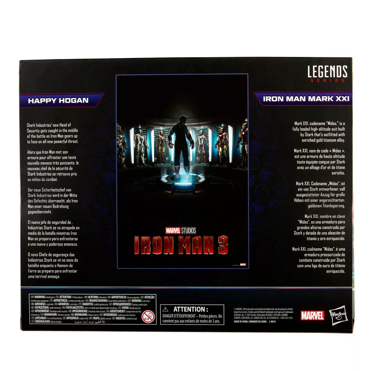 Hasbro Marvel Legends Series 6" Happy Hogan and Iron Man Mark 21 (Target Exclusive)