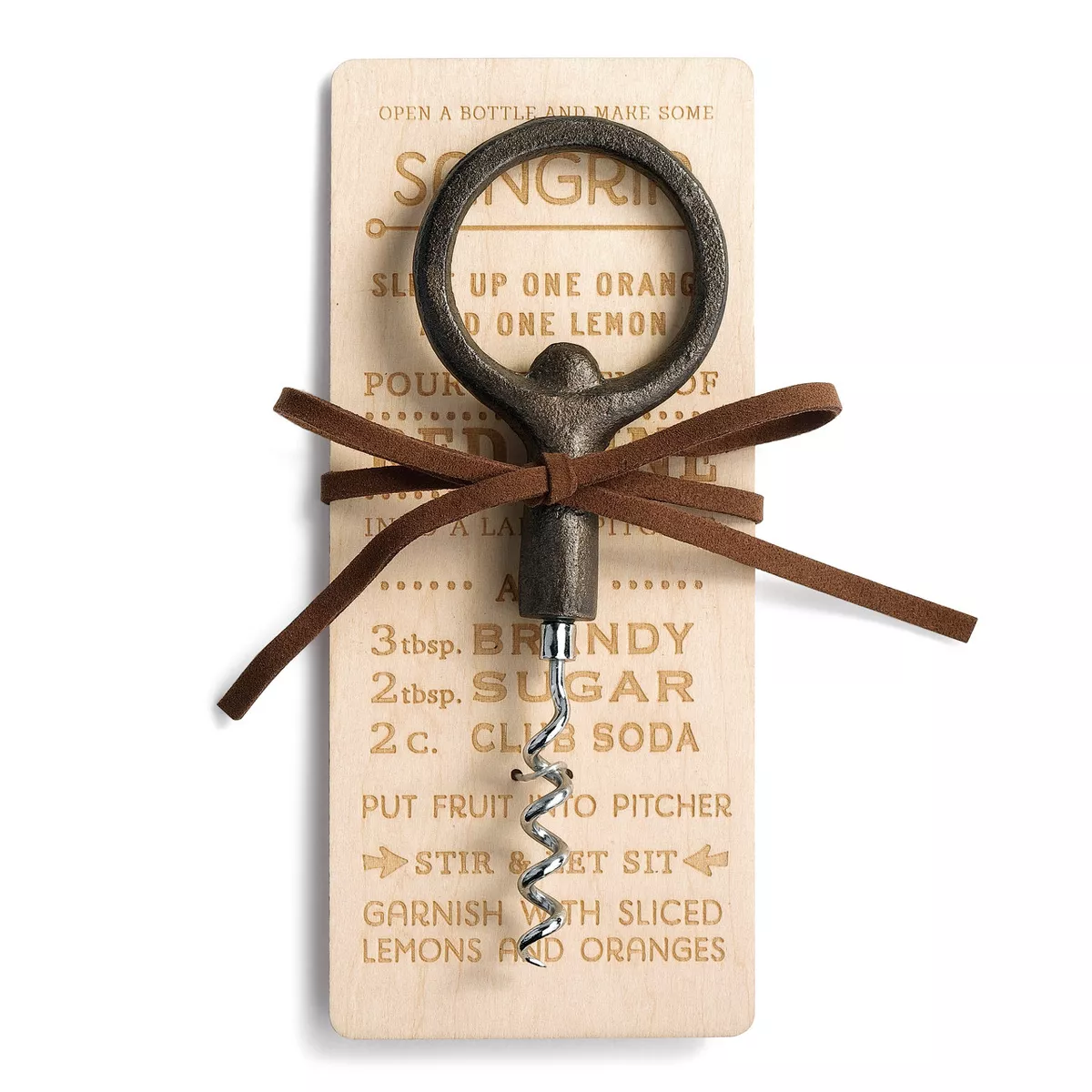 DEMDACO Cast Iron Wine Opener 6 x 2 - Gold