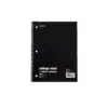 Staples 1-Subject Notebook 8" x 10.5" College Ruled 70 Sh. Black 1484082