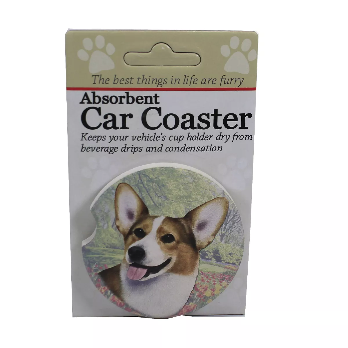 Car Coaster 2.5" Welsh Corgi Car Coaster Absorbant E & S Pet - Coasters