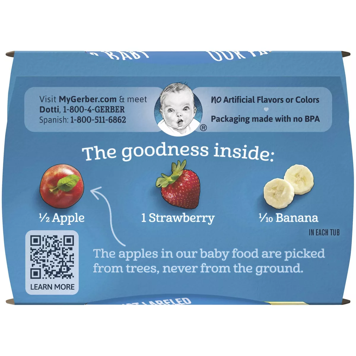 Gerber Sitter 2nd Foods Apple Strawberry Banana Baby Meals - 2ct/4oz Each