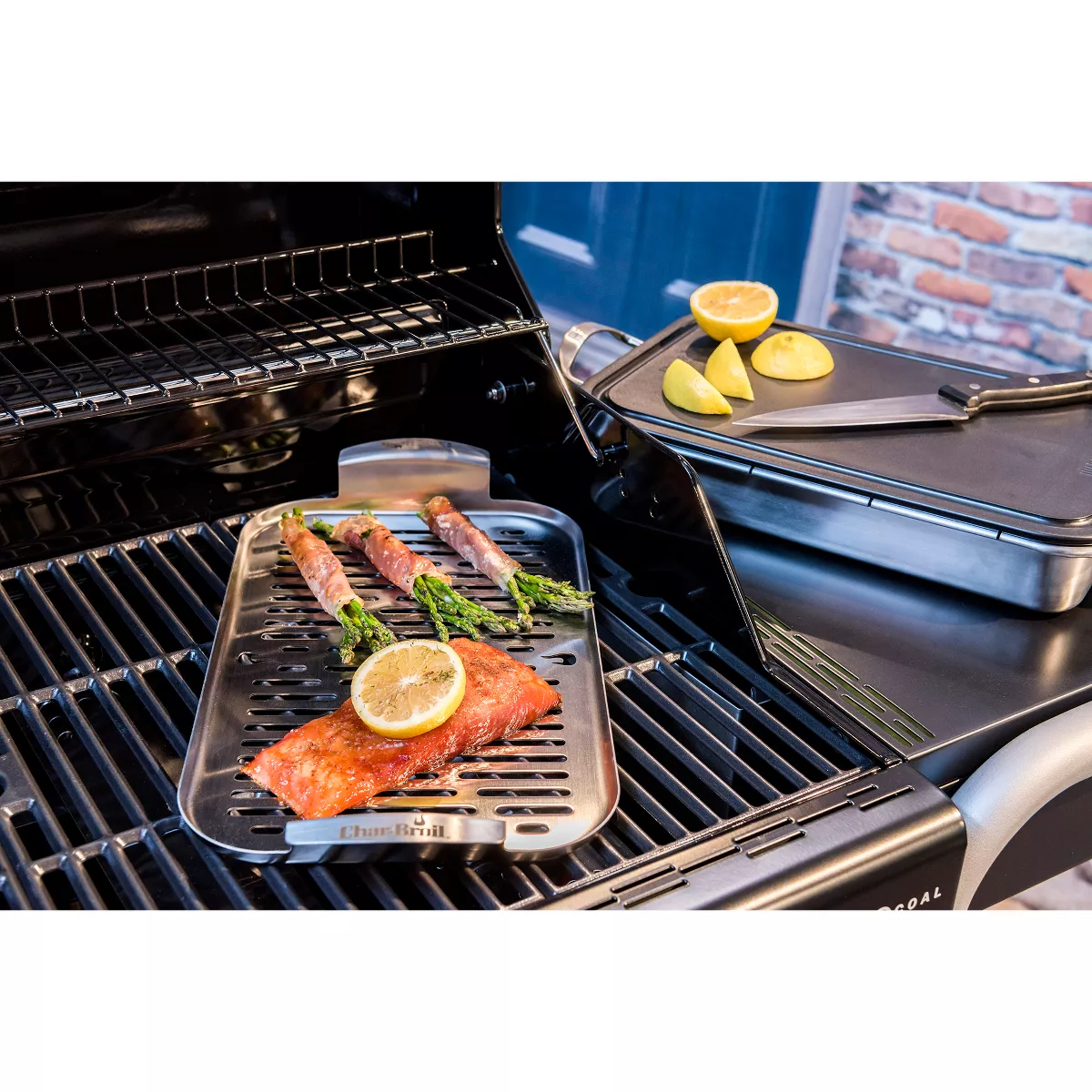 Char-Broil Grill Cookware Grill Topper Pan - Silver