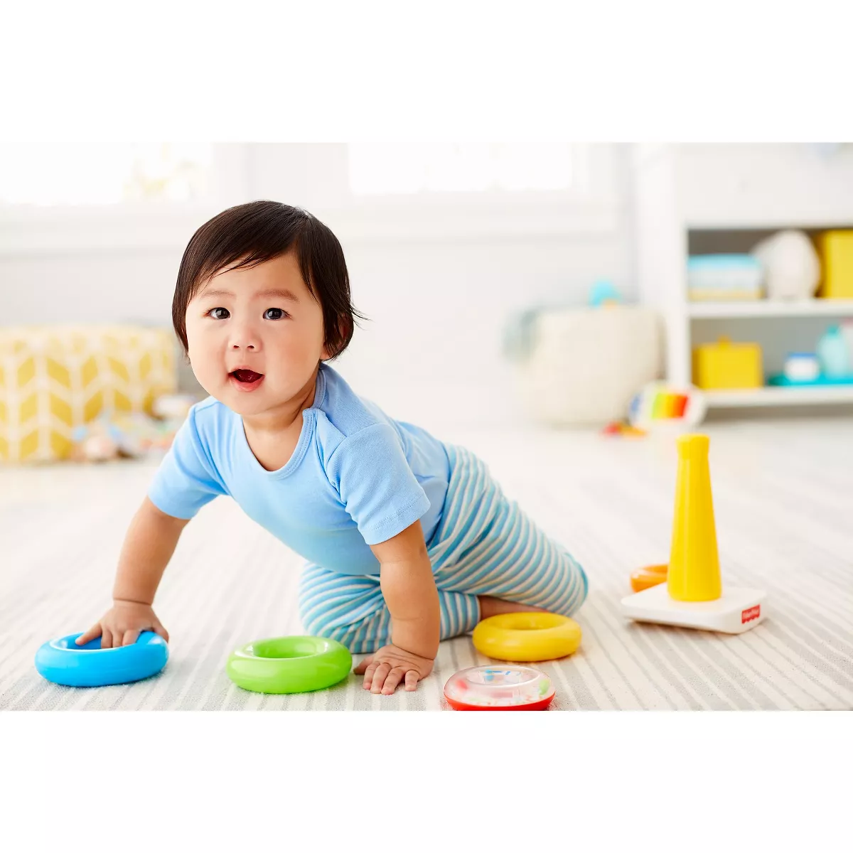 Fisher-Price Rock-a-Stack Sleeve Infant Stacking Toy