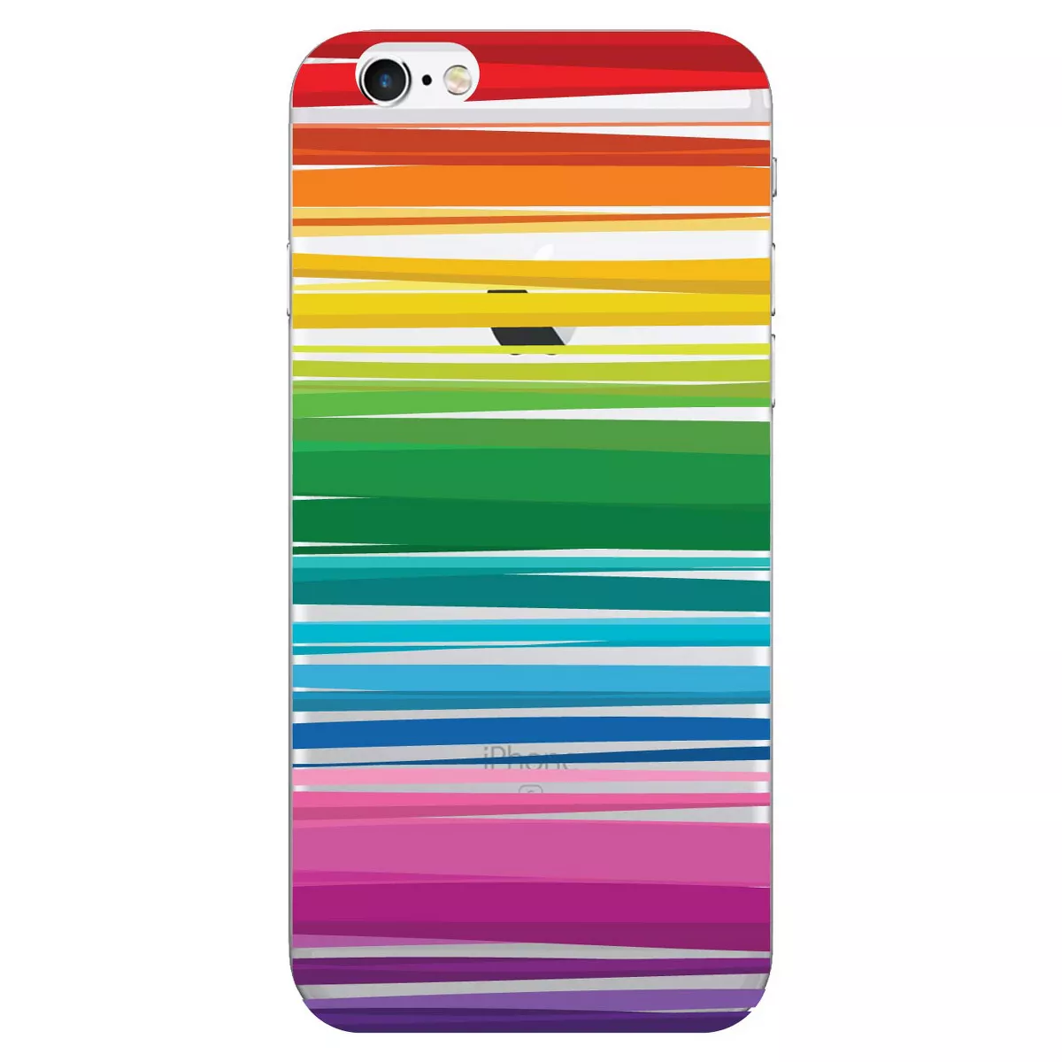 OTM Essentials Apple iPhone SE (2nd gen)/8/7/6s/6 Case Rainbow Stripes