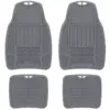 Michelin 19"x34" 4pc Rubber Floormat Set Gray