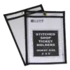 C-Line Shop Ticket Holders Stitched Both Sides Clear 25" 5 x 8 25/BX 46058