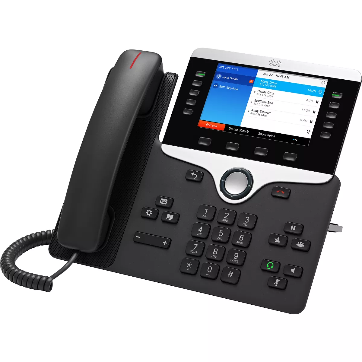 Cisco 8841 IP Phone - Wall Mountable - VoIP - Caller ID