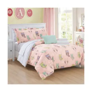 6pc Twin Horned Bed In A Bag Comforter Set Pink - Chic Home Design