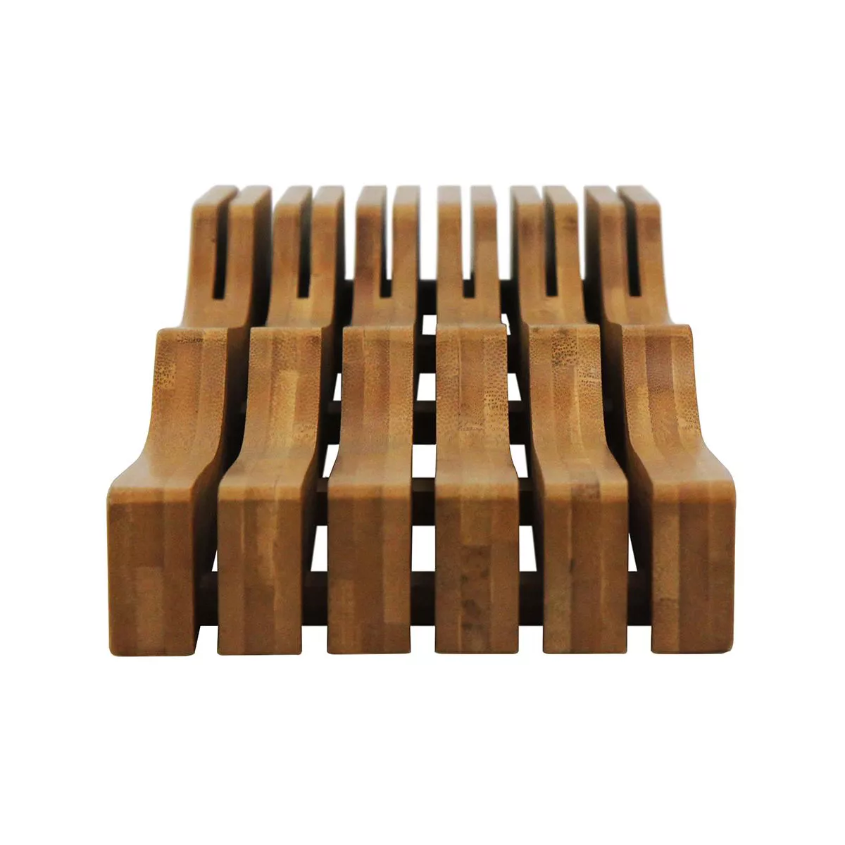 Oceanstar In-Drawer Bamboo Knife Organizer