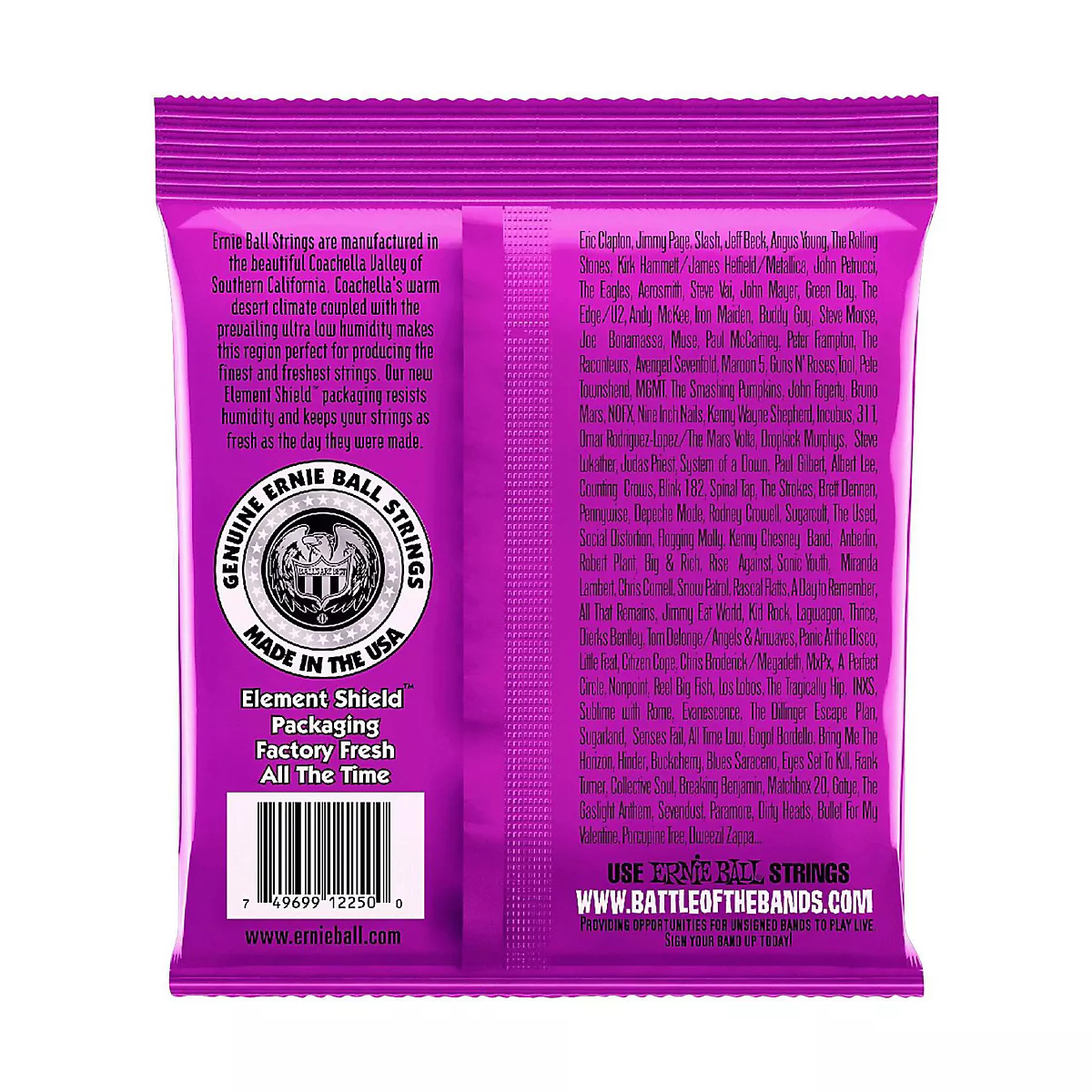 Ernie Ball 2250 Classic Pure Nickel Power Slinky Electric Guitar Strings