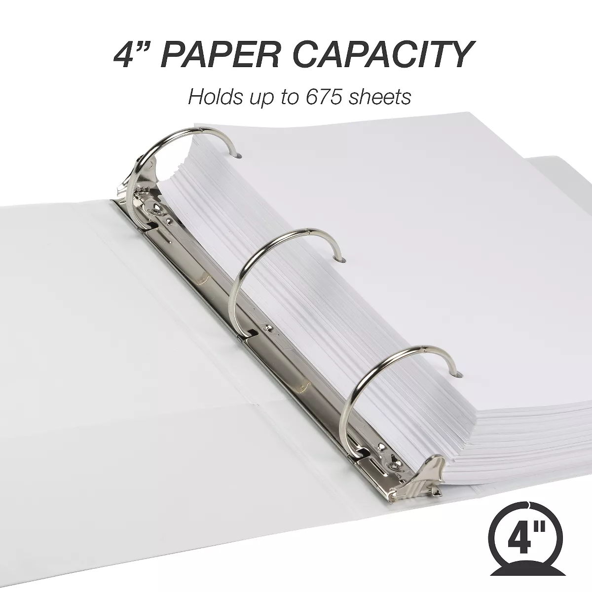 Samsill® Biobased Economy Round Ring View Binders 3 Rings 4