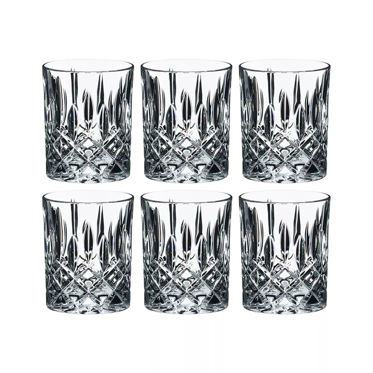 Riedel Spey Collection Crystal Scotch & Bourbon Tumbler Whiskey Glasses (6 Pack)