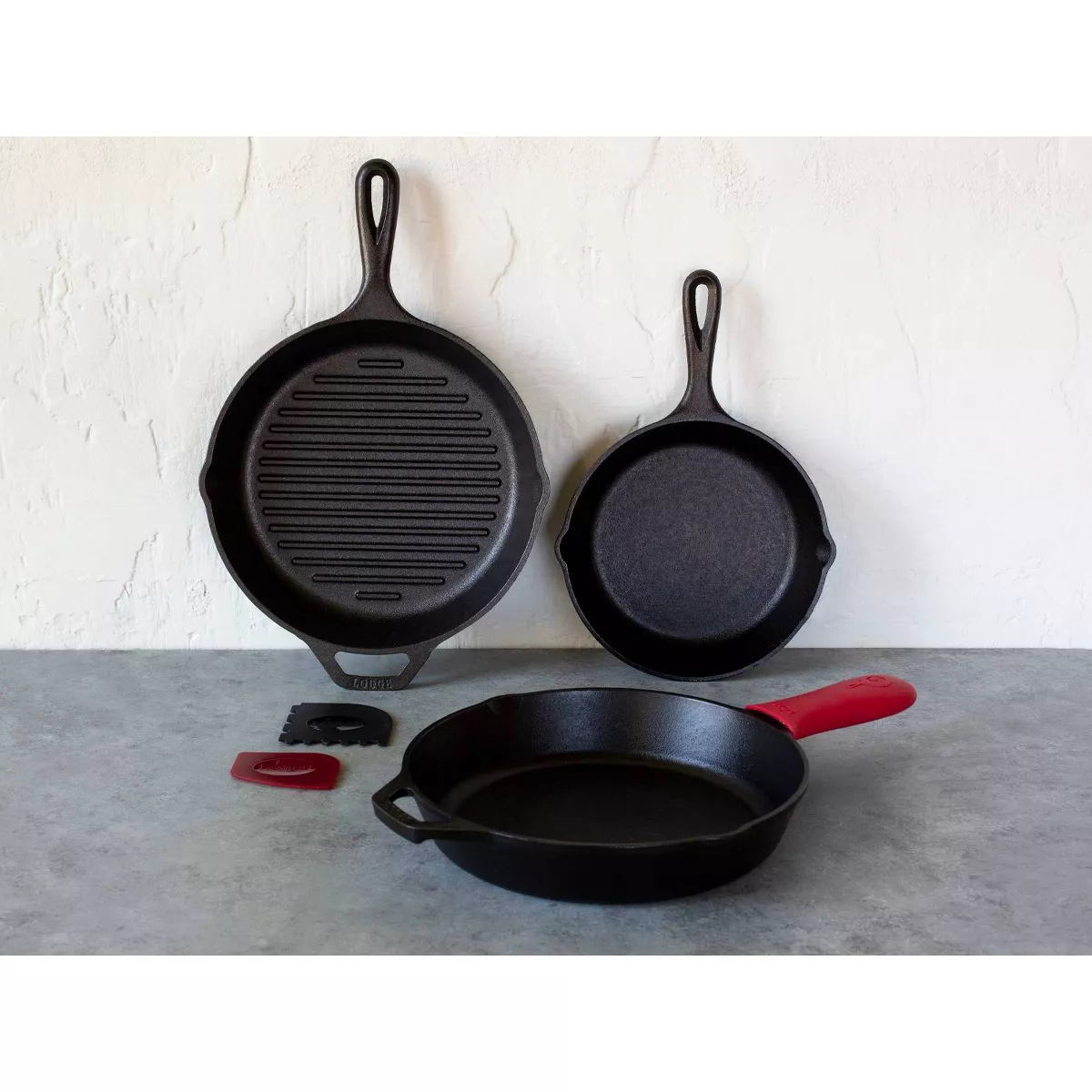 Lodge Seasoned Cast Iron 6pc Starter Set