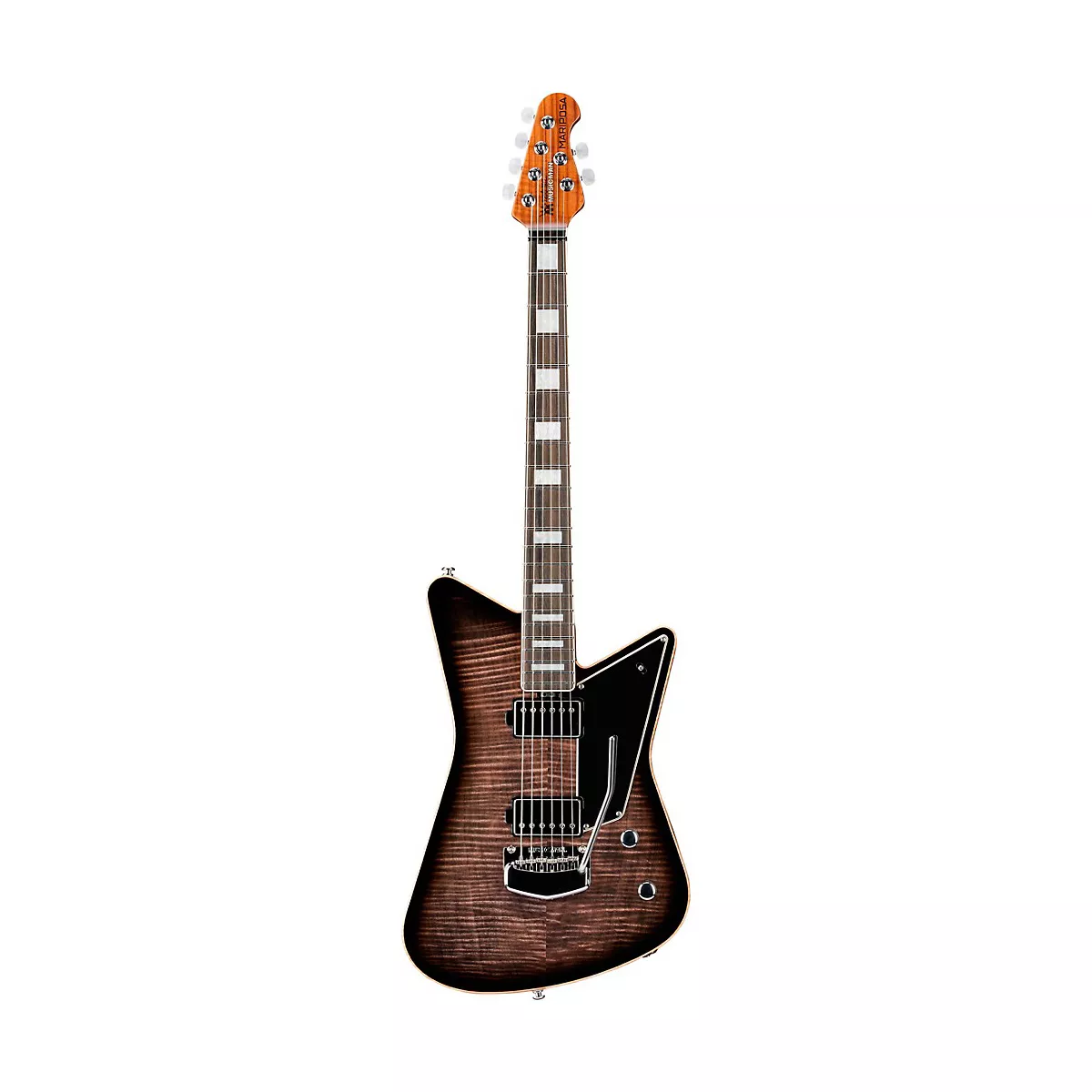 Ernie Ball Music Man Mariposa BFR Electric Guitar Trans Black
