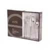 Gibson Elite Sparland Flatware Silverware Utensil Set with Spoons, Forks, and Knives for Kitchen Home Cutlery Use, Forged Stainless Steel (20 Piece)