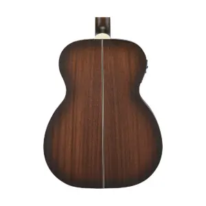 Mitchell T333E-BST Solid Mahogany Auditorium Acoustic-Electric Guitar Edge Burst