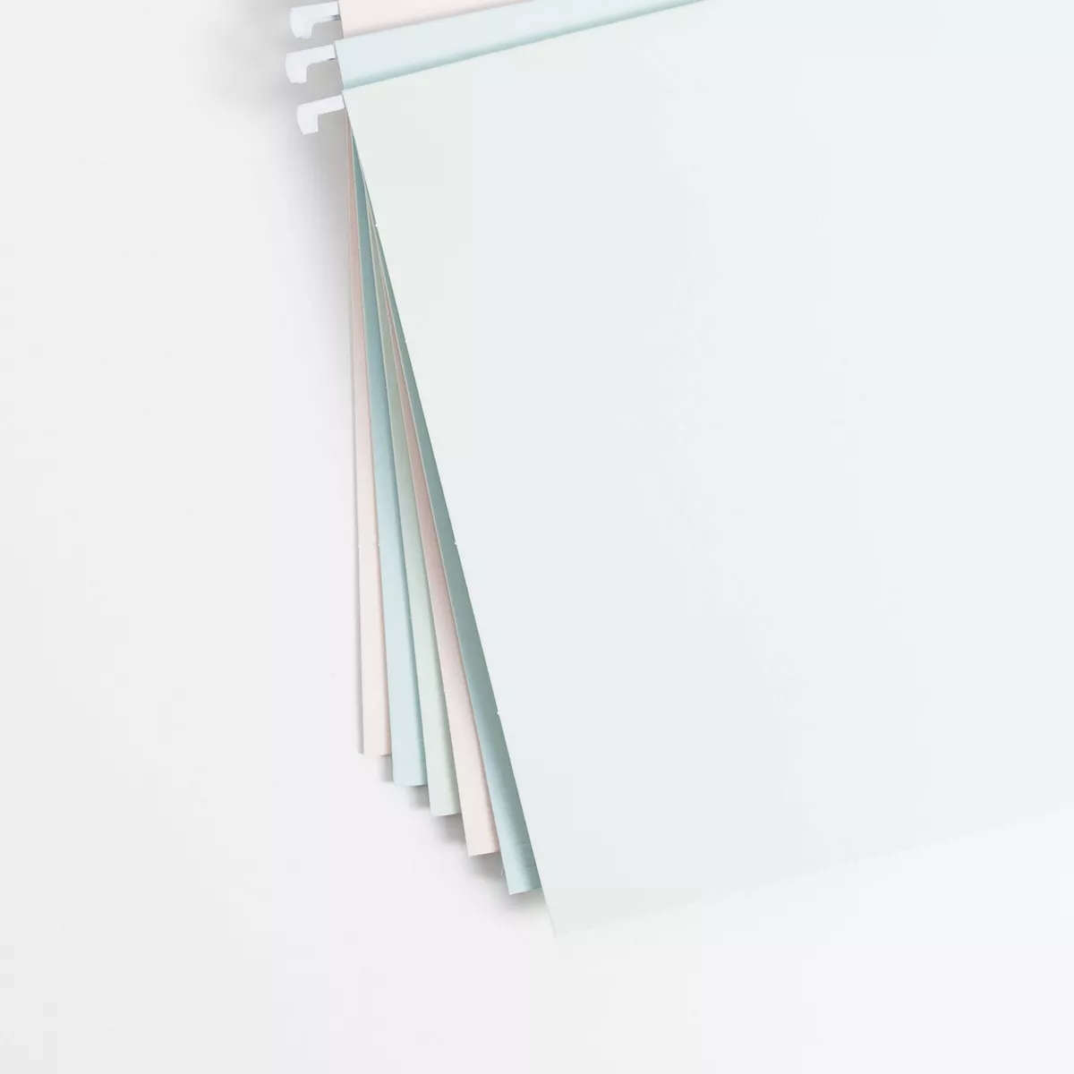 U Brands 6ct Hanging File Folders Pastel