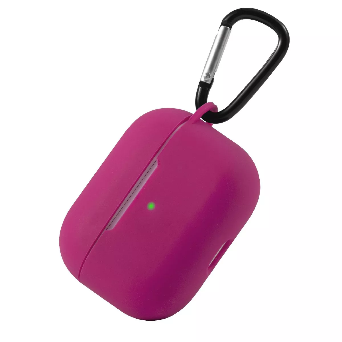 For AirPods Pro Case Silicone Protective Cover Skin with Keychain for Apple Airpod Pro 3 3rd 2019 Wireless Charging Earbuds Case, Rose Red by Insten