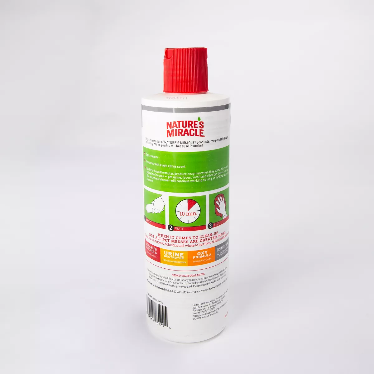 Nature's Miracle Pour Pet Stain and Odor Remover Enzymatic Formula 16 Oz