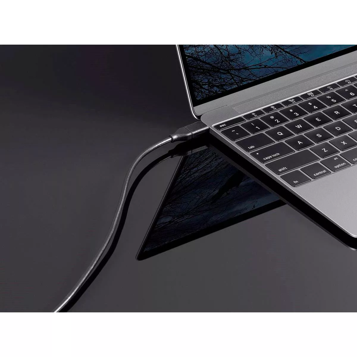 Monoprice USB & Lightning Cable - 1 Meter - Black | 2.0 USB-C to USB-C 5A 480 Mbps - Select Series