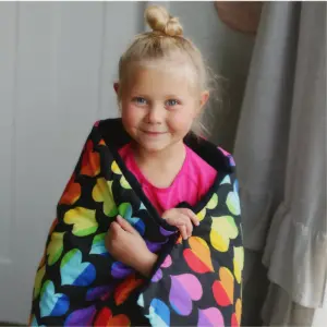 Wildkin Rainbow Hearts Original Sleeping Bag