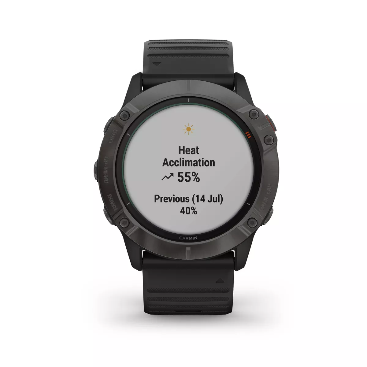 Garmin fenix 6X Pro Solar Titanium Carbon Gray - Black Band
