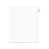 Avery-Style Legal Exhibit Side Tab Divider Title: 52 Letter White 25/Pack 01052