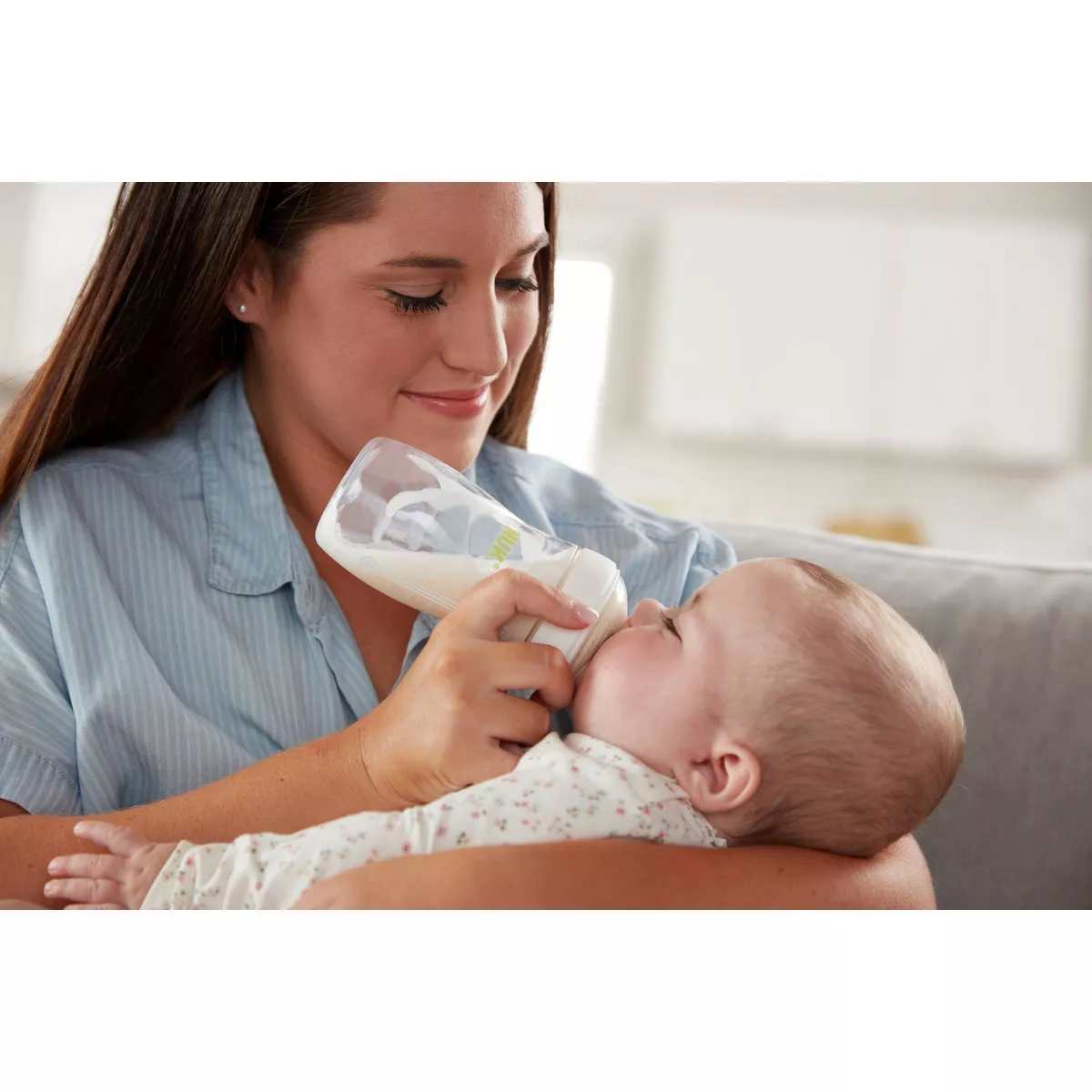 NUK Simply Natural Bottle Gift Set with Safe Temp