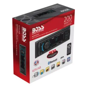 Boss 625UAB Car In Dash USB/SD AUX Radio Digital Receiver Audio Stereo Bluetooth