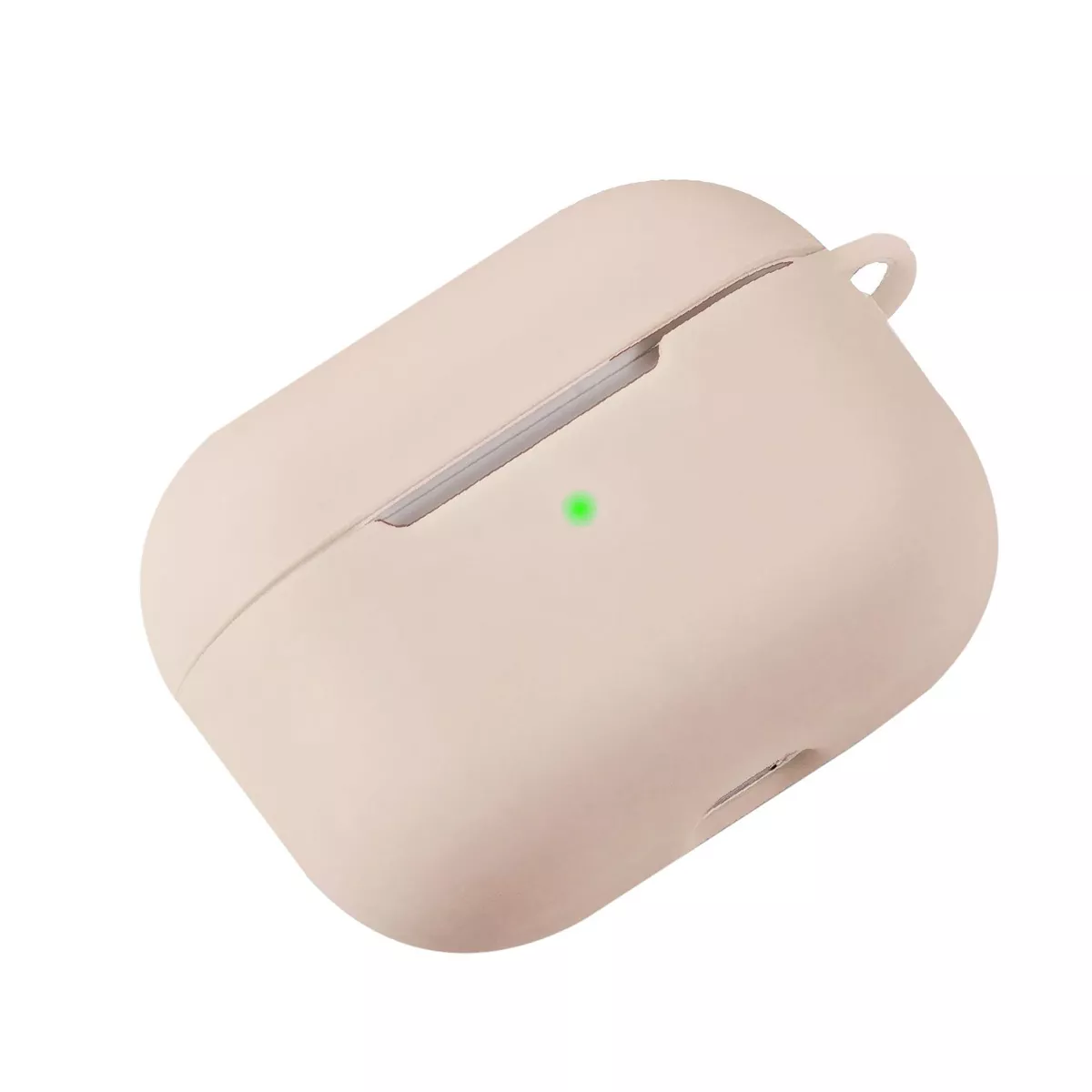 For AirPods Pro Case Silicone Protective Cover Skin with Keychain for Apple Airpod Pro 3 3rd 2019 Wireless Charging Earbuds Case, Sand Pink by Insten