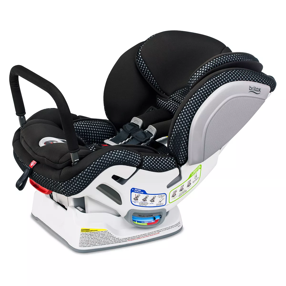 Britax Advocate ClickTight Anti-Rebound Bar Cool Flow Convertible Car Seat - Gray