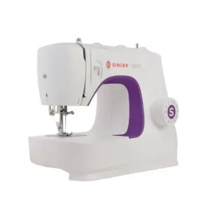 Singer M3500 Portable Sewing Machine with 110 Stitch Applications, Pack of Needles, Bobbins, Seam Ripper, Zipper Foot, and More Accessories, White