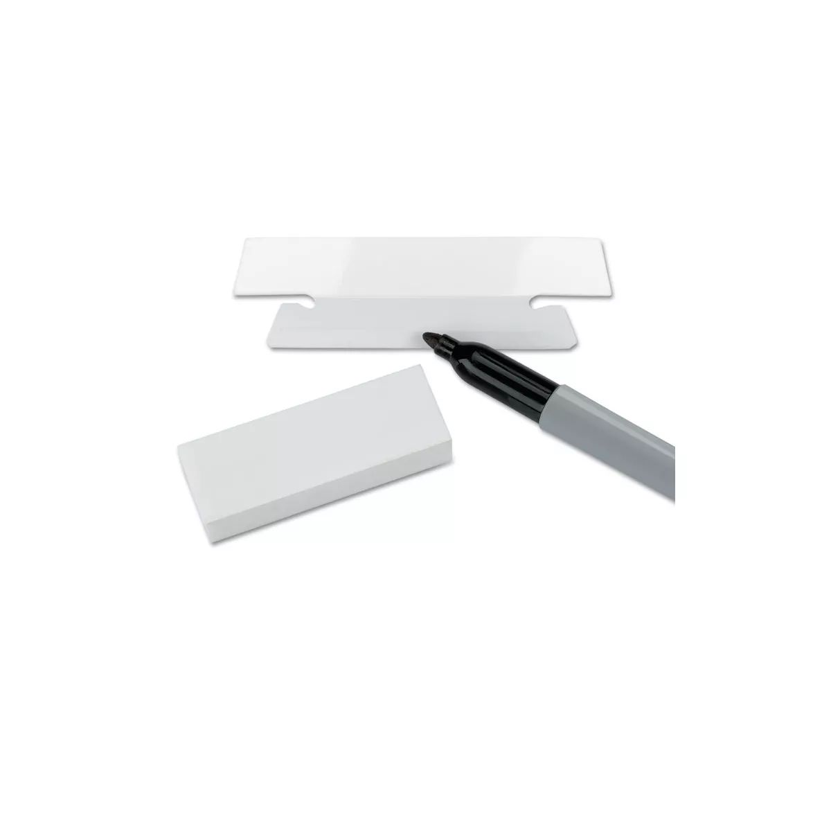 Smead Erasable Hanging Folder Tabs 1/3 Tab 3 1/2 Inch White 25/PK 64627