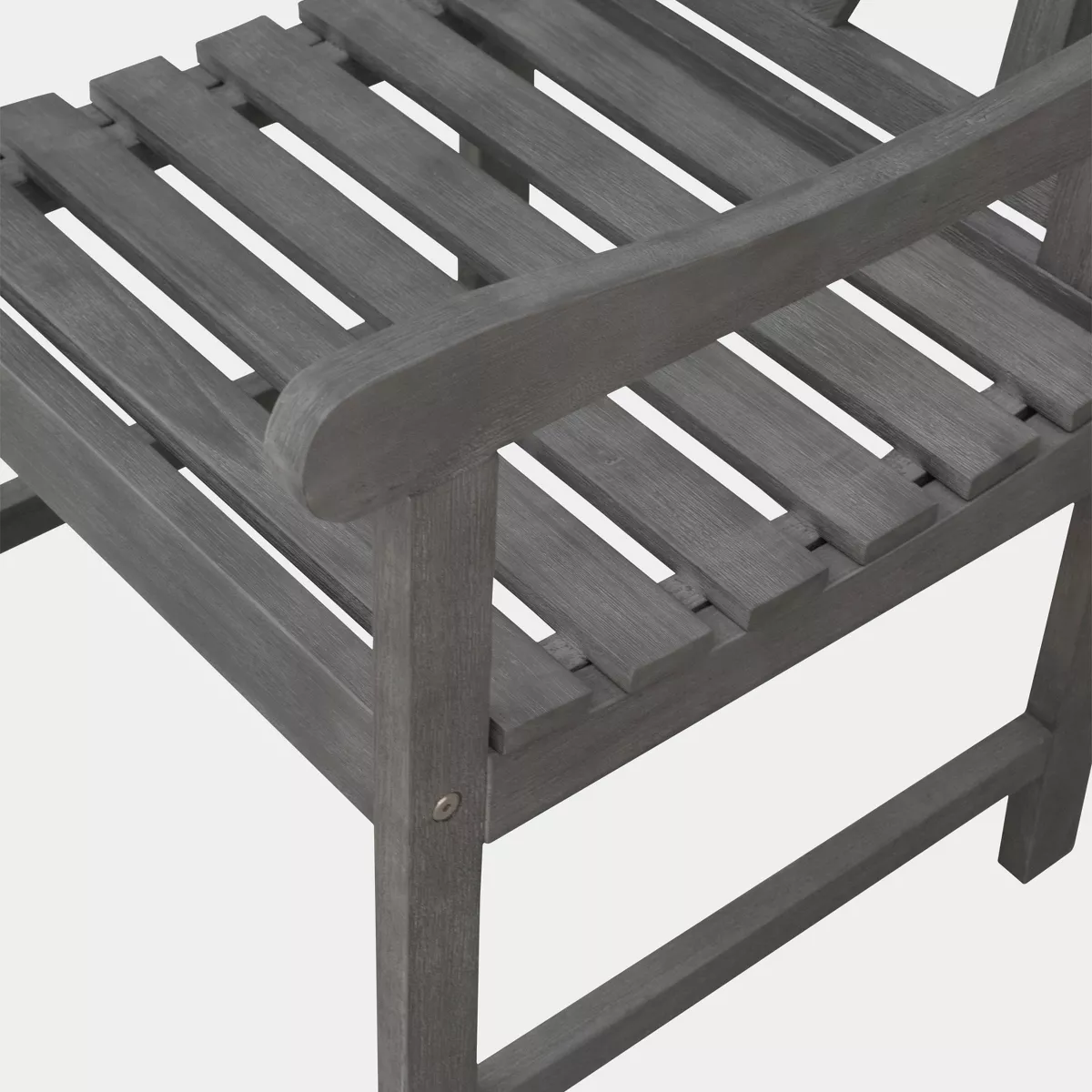 Renaissance Hardwood Diamond Outdoor Patio Dining Armchair - Gray - Vifah