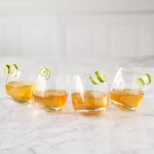 Cathy's Concepts Tipsy Whiskey Glasses 7oz - Set of 4